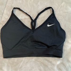 Black Nike sports bra size medium